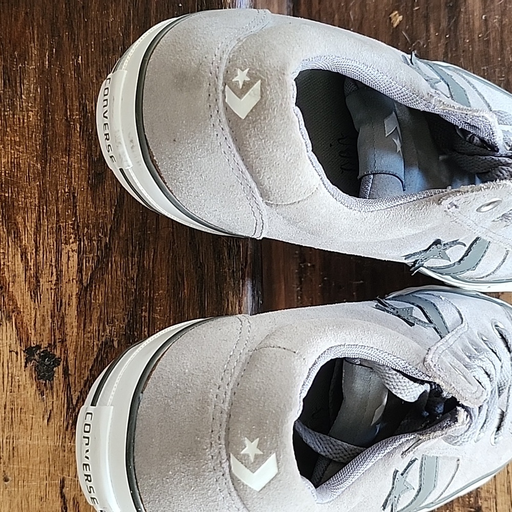 Converse Gray Suede Sneakers - Picture 2 of 5